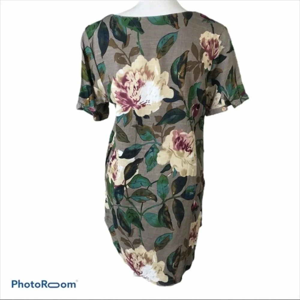 Zaful floral magnolia tunic top NWT TB5 - Picture 2 of 9